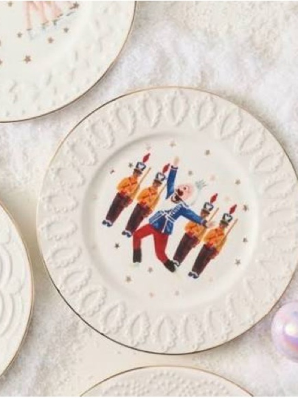 10pcs Anthropologie plate dessert nyc ballet nutcracker collection